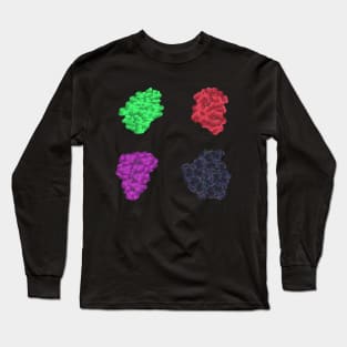 Colorful Grapes (Black) Long Sleeve T-Shirt